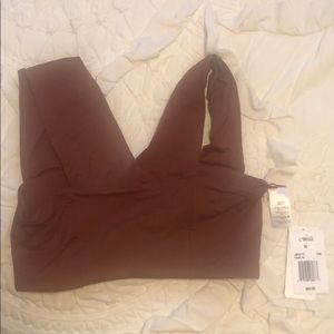 L Space Parker top in Tobacco - Size M